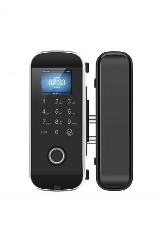 K328 Smart Keypad Biometric Fingerprint Glass Door Lock For Sliding Door